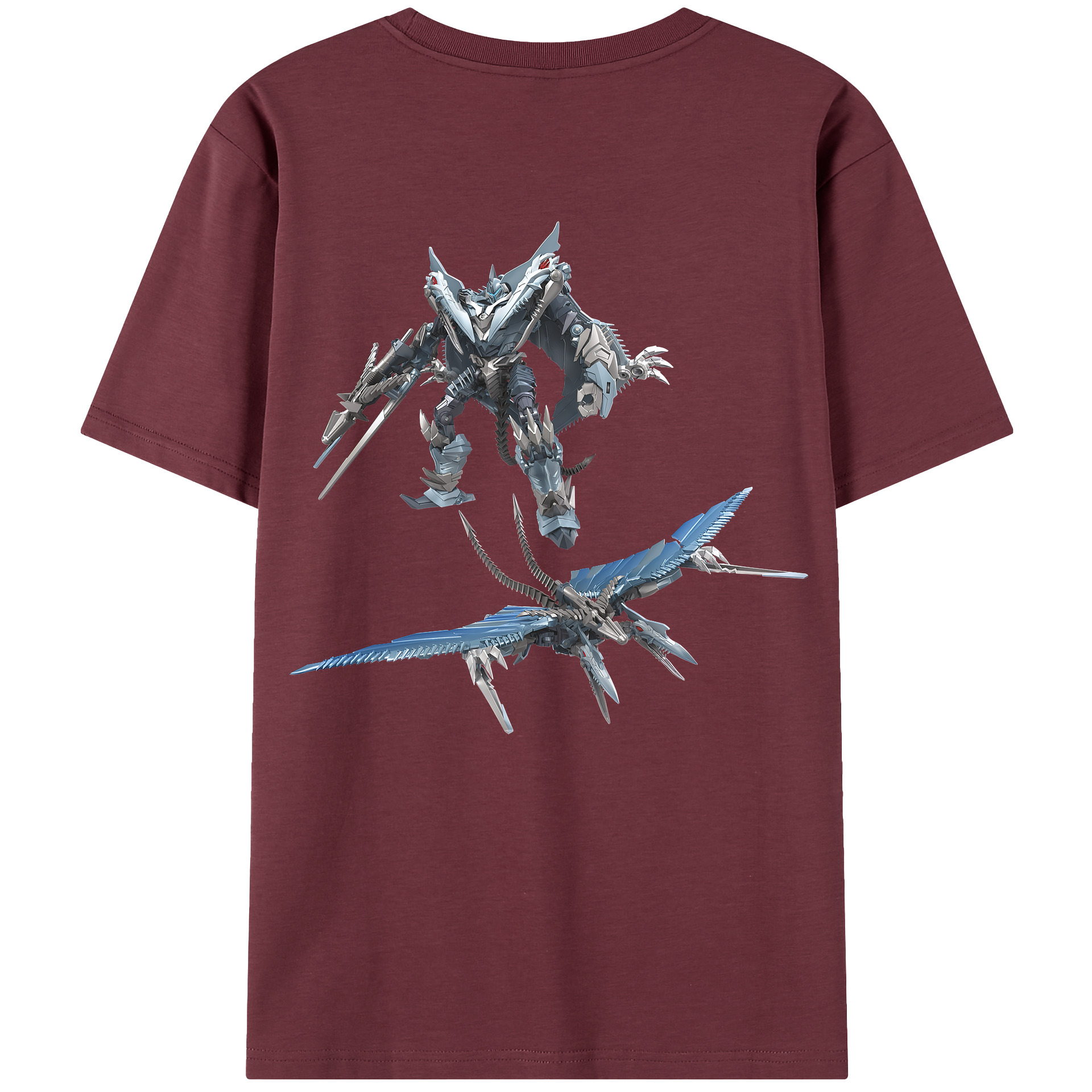 （画像用） Transformers トランスフォーマー 綿100％半袖Tシャツ（背面プリント）